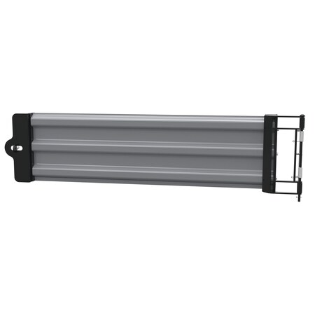 Vestil 3 Rib Gate Bl Hinged Gray Semi Gloss Guard Rail 5 Ft GR-F3R-GBS-5-GYSG